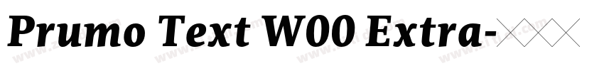 Prumo Text W00 Extra字体转换